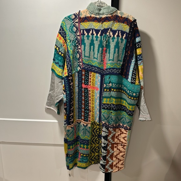 BNWT All my Love Cardi by Free People, Rainbow combo, size Small - Picture 4 of 11